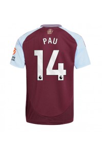 Aston Villa Pau Torres #14 Voetbaltruitje Thuis tenue 2024-25 Korte Mouw